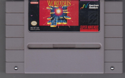 Wordtris. Juego Super Nintendo Original Usado Qqg.