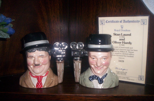 Jarras Royal Doulton El Gordo Y El Flaco Laurel Y Hardy