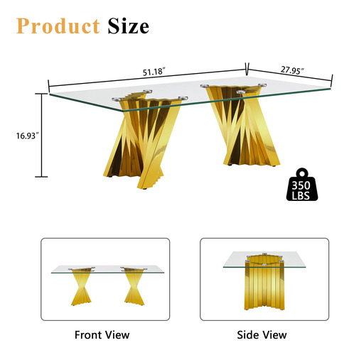 Mesa De Centro Rectangular De Cristal Mesa De Centro Para