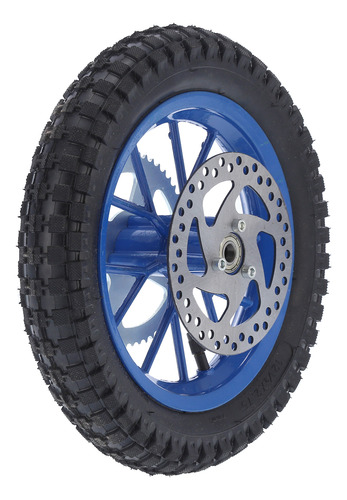 Rueda Trasera Antideslizante 12# Blue Dirt Bike De 12.5 X 2.