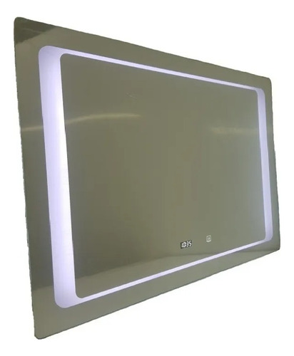 Espejo Baño Luz Led Bluetooth Antiempañante Hora 100 X 70