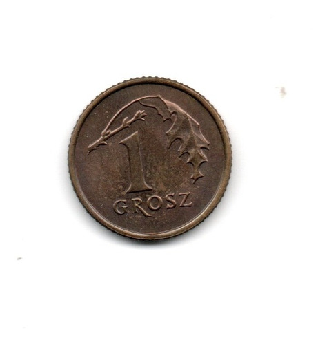 Polonia Moneda 1 Grosz Año 1990 Km#276