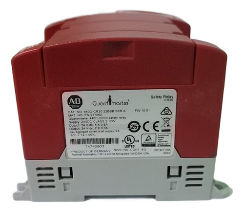 Relé De Seguridad 440c-cr30-22bbb Ser A - En Caja Abierta (Usado)