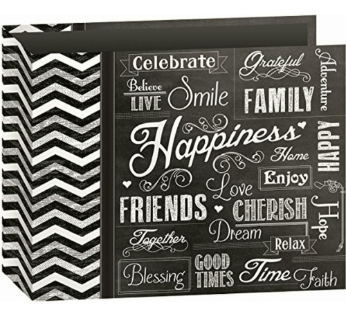 Pioneer Photo Albums T-12chlk/h 3-ring Printed Chalkboard