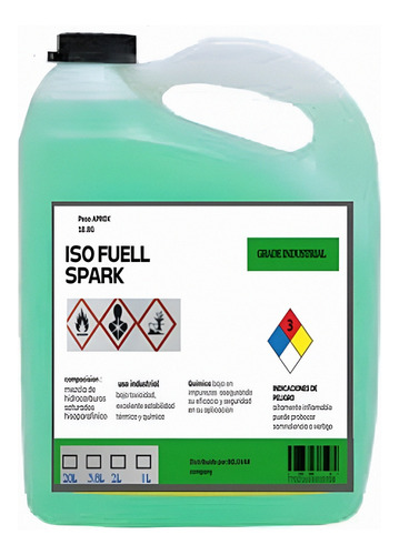 Iso Fuell Spark Galón De Combustible Para Máquinas De Fuego 