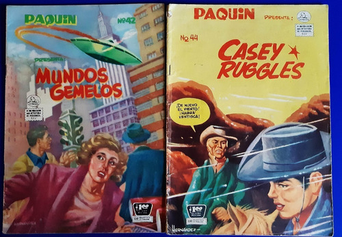 Set De 2 Revistas Comic Paquin - Ed Mexico 1955