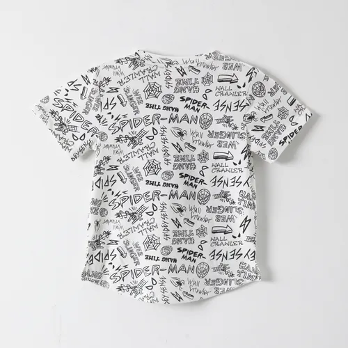 Polera Manga Corta Niño Spiderman Gris Marvel