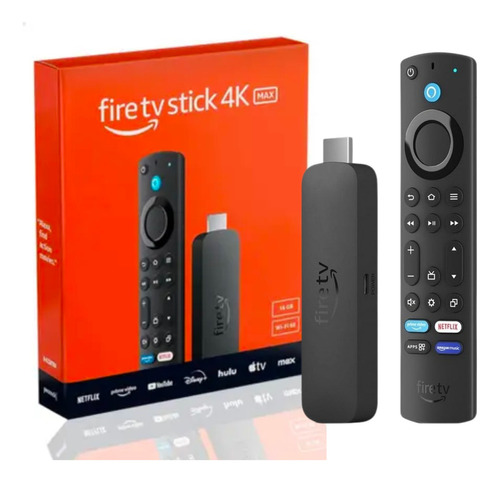 Amazon Fire Tv Stick 4k Max 16 GB Wifi 6 Ultra Rápido Color Negro