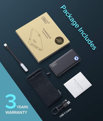 Power Bank Cargador Portátil Iniu Capacidad De 10000mah