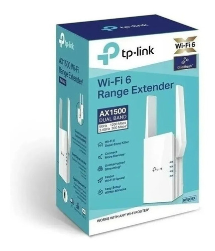 Repetidor De Sinal Tp-link Re505x Ax1500 Wi-fi 6 Onemesh