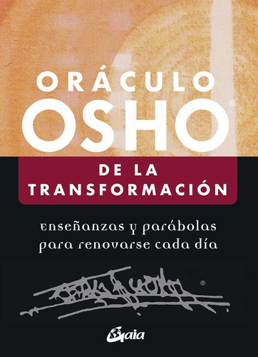 Libro Oraculo Osho De La Transformacion - Osho