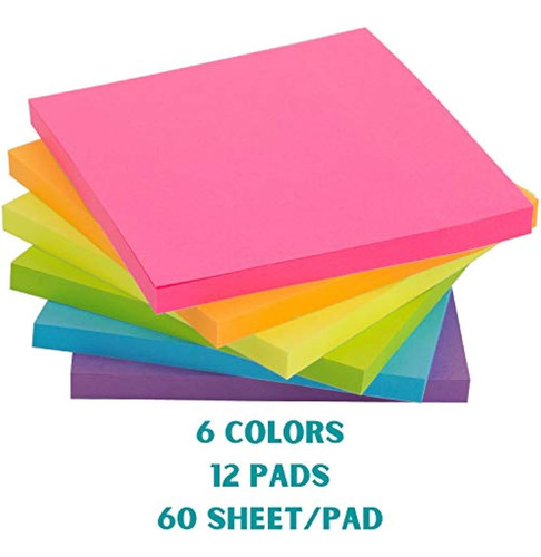 Notas Adhesivas De Colores 12 Blocs Mr Pen Varios
