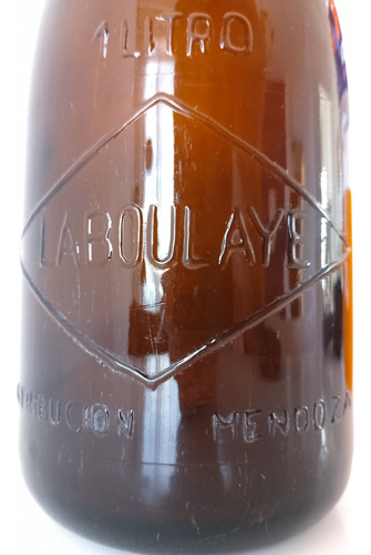 Antigua Botella Leche Laboulaye 1l Impecable Retro (Usado)
