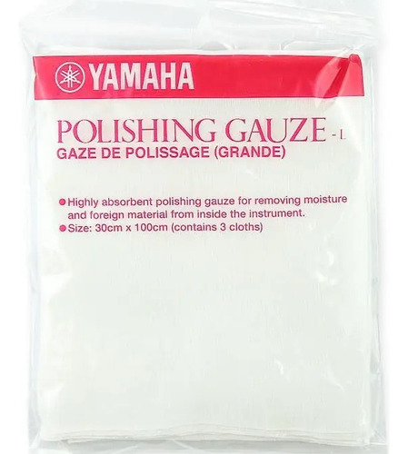 Kit 3 Gaze Pano 30x100 Yamaha Limpeza Polishing Gauze Grande