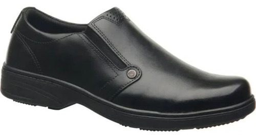 Sapato Social Masculino Couro Conforto Pegada Original Preto