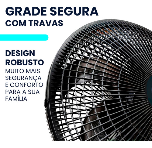 Ventilador Silencioso De Coluna Piso Ajustável Eco Turbo