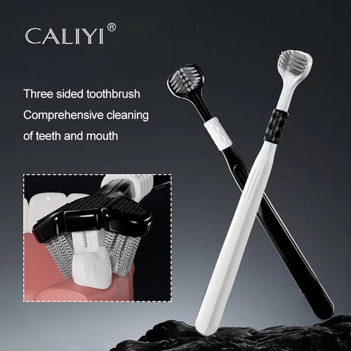 - Cepillo De Dientes De Cerdas Suaves De Tres Lados, 2