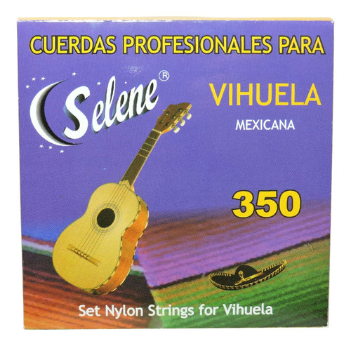 Cuerdas Vihuelae Modelo 350/350a (juego De 5), Cuerdas Para 