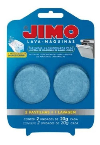 Kit 3 Limpa Máquinas De Lavar Louças Jimo Pastilhas 20g C/2