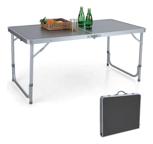 Mesa Campamento Plegable Aluminio 4 Pie Picnic Portatil Para