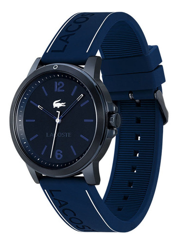 Imagen 2 de 4 de Reloj Lacoste Court Para Hombre Silicona Azul 2011181 Ss