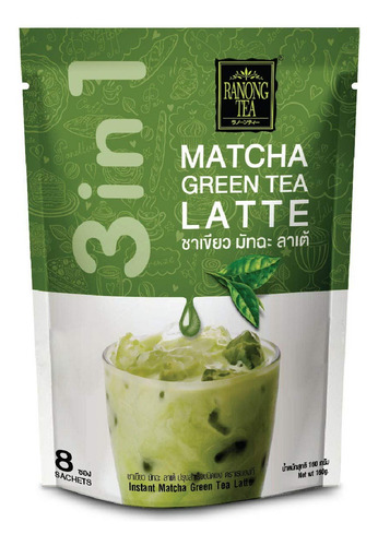 Ranong Tea Matcha Green Tea Latte, 8 Sobres