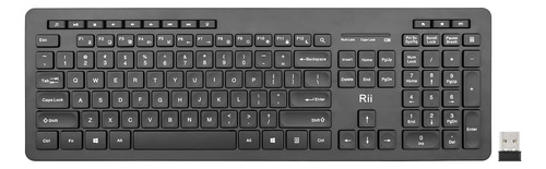 Rk106 Teclado Inalámbrico, 2.4g Ergonómico Ultra Delgado De 