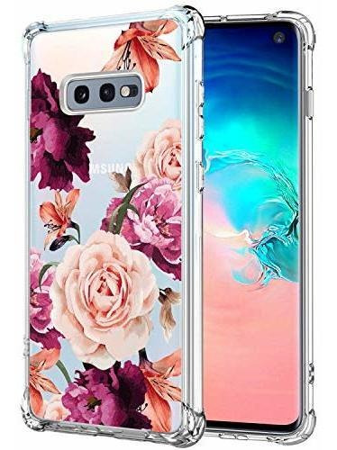 Para Samsung Galaxy S10 Lite Diseño Flor Transparente