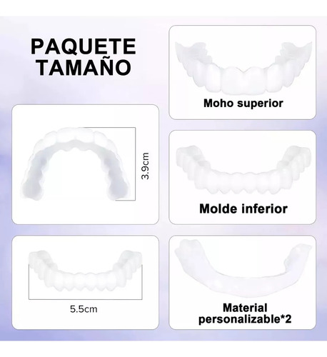 Dientes Postizos Temporal Dientes Falsos Carillas Dentales