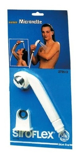 Imagen 3 de 8 de Ducha De Mano 2 Funciones Blanco 2755/2s Siroflex Aquaflex