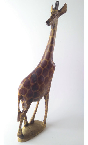 Antiga E Rara Eculturada Talhada Girafa Kenya 7824 Rrdeco