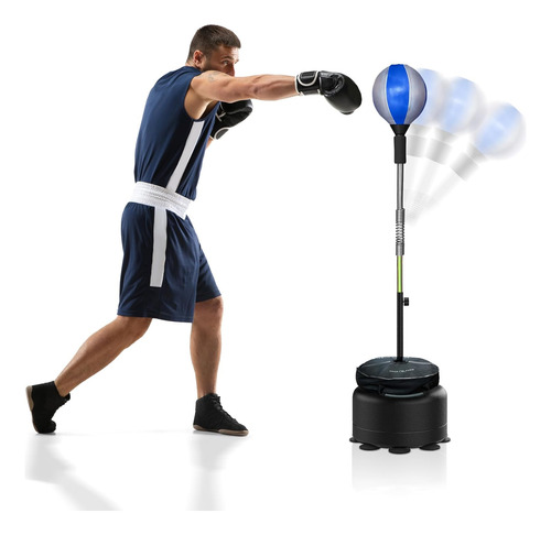 Cobra Reflex - Bolsa De Boxeo Con Soporte Para Adultos Y Ado