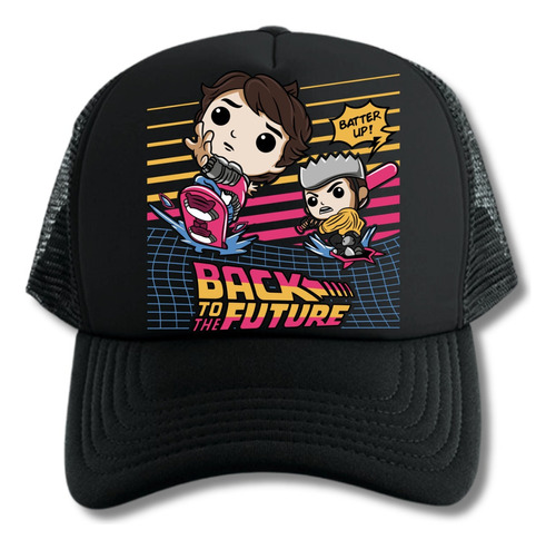 Gorra Trucker Back To The Future Volver Futuro Series Black 