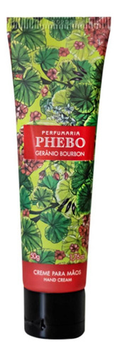 Phebo Gerânio Bourbon - Creme Hidratante Para As Mãos 50g