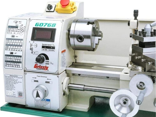 Torno De Banco Para Metal Velocidad Variable 8 X 16 Grizzly