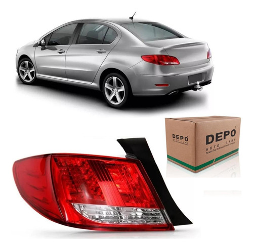 Lanterna Peugeot 408 11 2012 2013 2014 2015 Esquerdo Depo