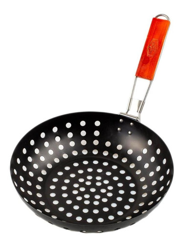 Panela Wok Antiaderente Grelhar Alimentos Legumes Churrasco