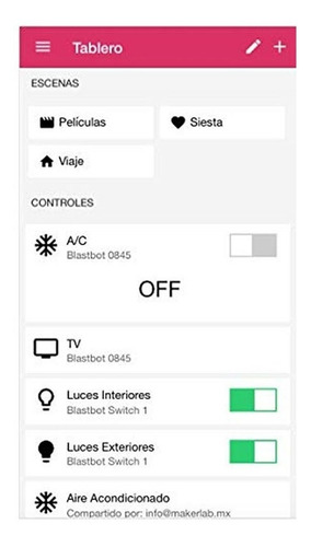 Apagador Inteligente Smart Switch Blanco 1 Botón Blastbot