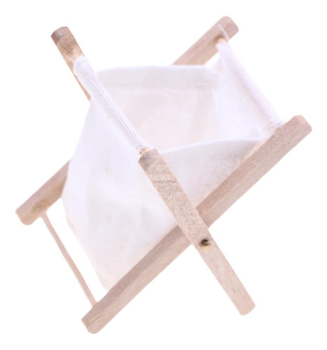 3 Cesta De Lavandería Para Casa De Muñecas Color Sólido