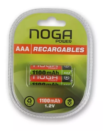 Pila recargable AAA NOGA 1100mAh por unidad