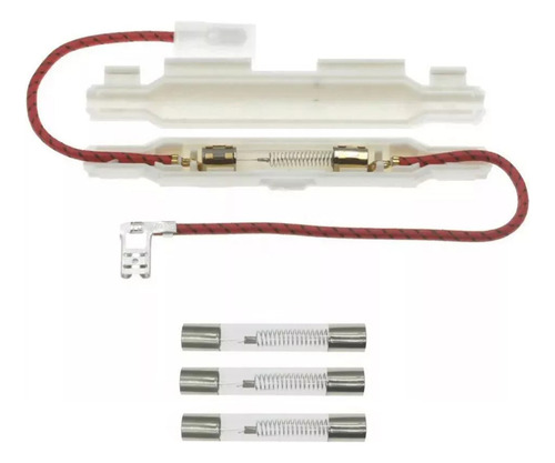 Porta Fusible + 3 Fusible Horno Microondas 5kv, 800ma, 0.8a