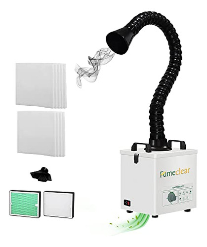 Extractor De Humos Fumeclear - Potente Succión 100w, Bajo