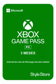 Xbox Game Pass Pc 3 Meses. Ss