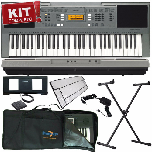 Kit Teclado Arranjador 61 Teclas Psr E353 Yamaha Com Pedal