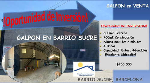 Barrio Sucre Barcelona Venta Galpón Industrial O Comercial De Estructura Metálica Apernada
