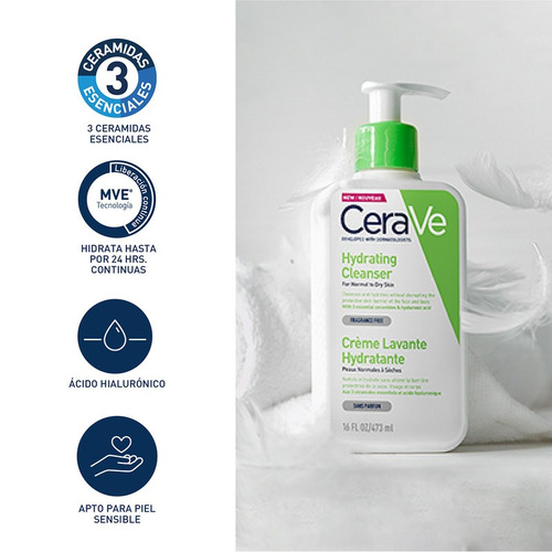 Limpiador Hidratante Cerave Piel Normal A Seca 473ml