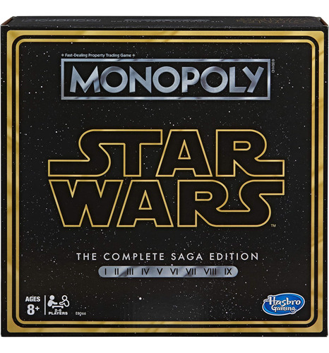 Monopoly: Juego De Mesa Star Wars Complete Saga Edition Para