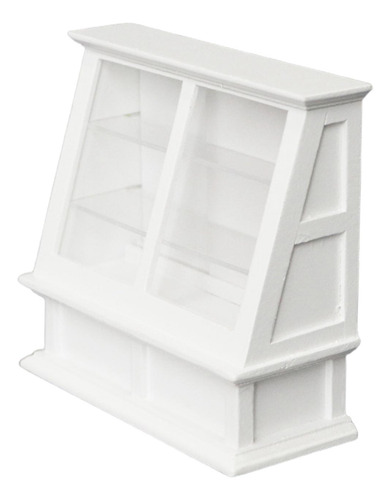 Gabinete De Pastel En Miniatura Para Casa De Muñecas Blanco