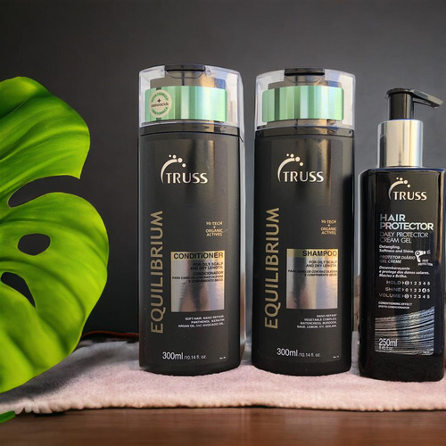 Equilibrium Shampoo Cond. 300ml +hair Protector 250ml Truss