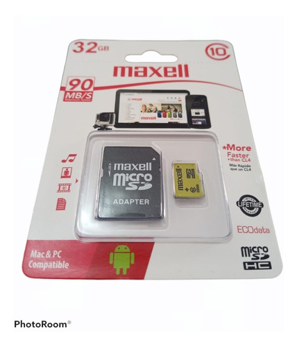 Imagen 1 de 3 de Memoria Microsd 32gb Clase 10. Adaptador 100% Original